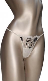 Tanga crem negru