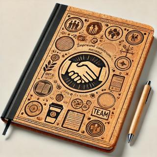 Agenda Personalizata pentru Coleg ,   Cadou Unic cu Text pe Spate
