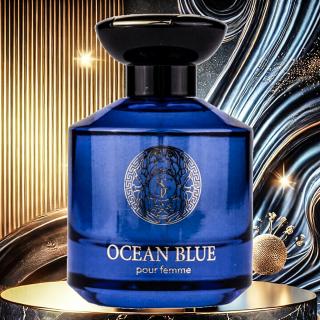 Apa de Parfum Ocean Blue by Wadi Al Khaleej (100ml) ,   Parfum Arabesc de Lux pentru Femei + Tablou Cadou