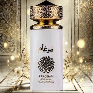 Apa de Parfum Zargham Gold Elixir by Wadi Al Khaleej (100ml) ,   Parfum Arabesc de Lux pentru Femei + Tablou Cadou