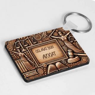 Breloc Personalizat ,   Cadou pentru Avocat cu Text Personalizabil