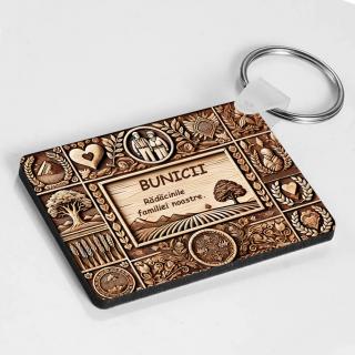 Breloc Personalizat ,   Cadou pentru Bunici cu Text Personalizabil