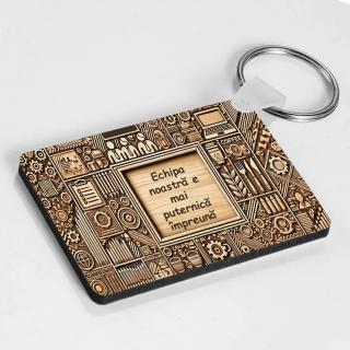 Breloc Personalizat ,   Cadou pentru Colegi cu Text Personalizabil