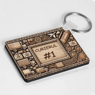 Breloc Personalizat ,   Cadou pentru Curier cu Text Personalizabil