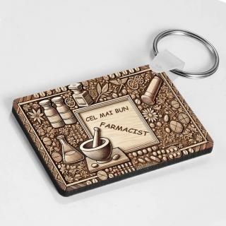 Breloc Personalizat ,   Cadou pentru Framacist cu Text Personalizabil