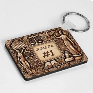 Breloc Personalizat ,   Cadou pentru Jurist cu Text Personalizabil