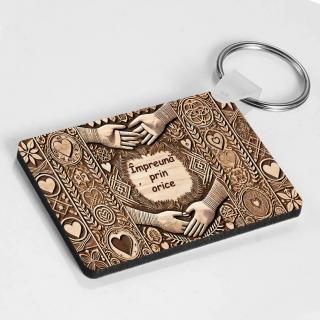 Breloc Personalizat ,   Cadou pentru Prieten cu Text Personalizabil