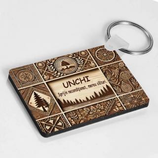 Breloc Personalizat ,   Cadou pentru Unchi cu Text Personalizabil