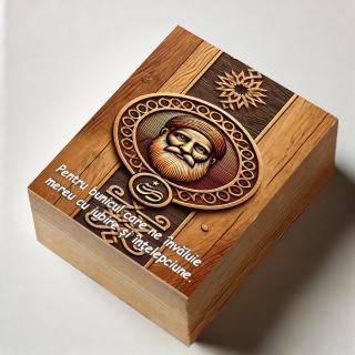 Cadou Bunic ,   Parfum Arabesc Barbati + Cutie Personalizata cu Text