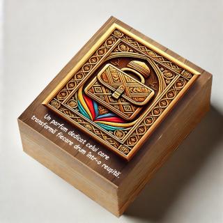 Cadou Curier,   Parfum Arabesc Barbati + Cutie Personalizata cu Text
