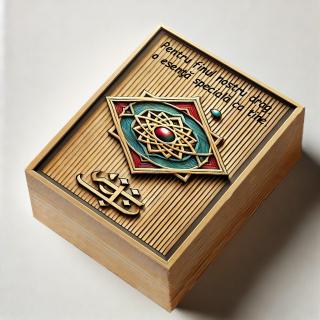 Cadou Fin ,   Parfum Arabesc Barbati + Cutie Personalizata cu Text
