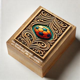 Cadou Fotbalist,   Parfum Arabesc Barbati + Cutie Personalizata cu Text