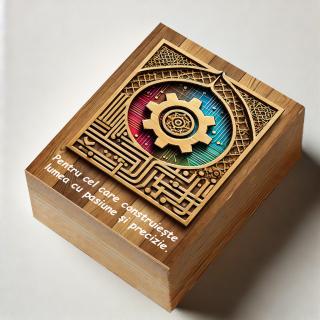 Cadou Inginer ,   Parfum Arabesc Barbati + Cutie Personalizata cu Text