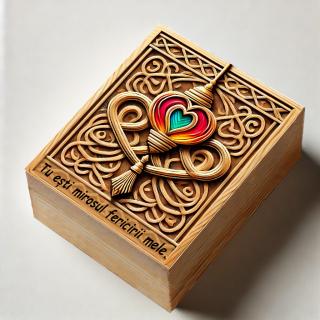 Cadou Iubit ,   Parfum Arabesc Barbati + Cutie Personalizata cu Text