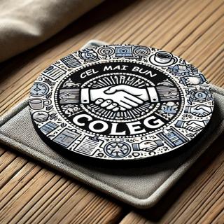 Cadou pentru Coleg,   Set 5 Suporturi Pahar Personalizate cu Text
