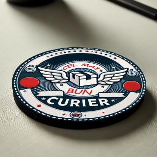 Cadou pentru Curier ,   Set 5 Suporturi Pahar Personalizate cu Text