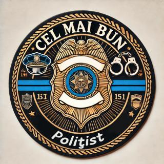 Cadou pentru Politist ,   Set 5 Suporturi Pahar Personalizate cu Text