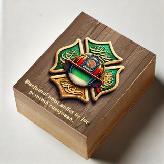 Cadou Pompier ,   Parfum Arabesc Barbati + Cutie Personalizata cu Text