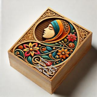 Cadou Sora ,   Parfum Arabesc Femei + Cutie Personalizata cu Text