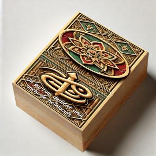Cadou Unchi ,   Parfum Arabesc Barbati + Cutie Personalizata cu Text