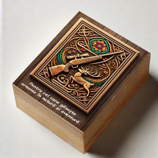 Cadou Vanator,   Parfum Arabesc Barbati + Cutie Personalizata cu Text