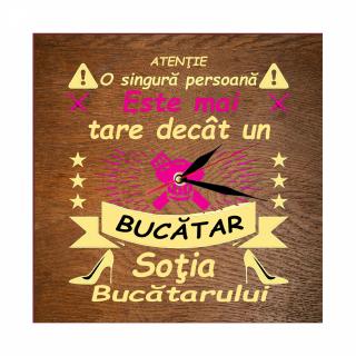 Ceas Personalizat Cadou Bucatar