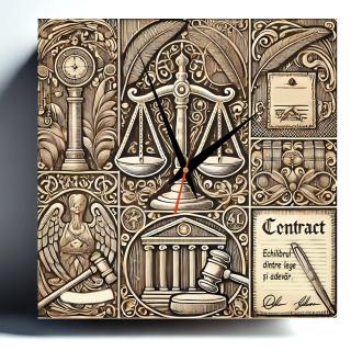 Ceas Personalizat ,   Cadou pentru Avocat cu Text Personalizabil