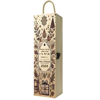 Cutie Vin Personalizata Craciun