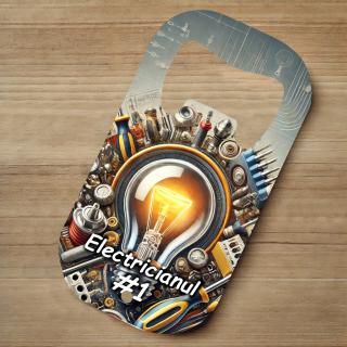 Desfacator Metalic Personalizat ,   Cadou pentru Electrician cu Text Personalizabil