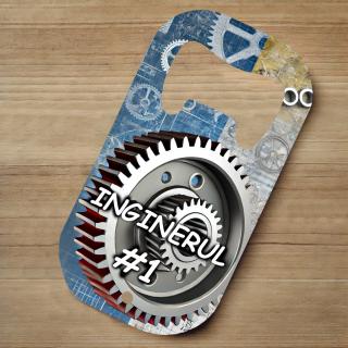 Desfacator Metalic Personalizat ,   Cadou pentru Inginer cu Text Personalizabil