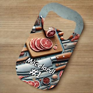 Desfacator Metalic Personalizat ,   Cadou pentru Macelar cu Text Personalizabil