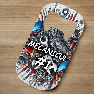 Desfacator Metalic Personalizat ,   Cadou pentru Mecanic Auto cu Text Personalizabil