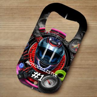 Desfacator Metalic Personalizat ,   Cadou pentru Motociclist cu Text Personalizabil