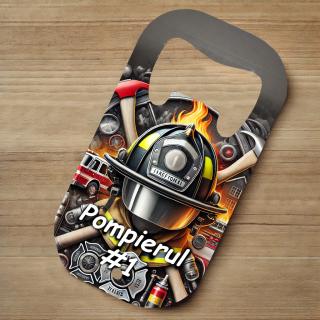 Desfacator Metalic Personalizat ,   Cadou pentru Pompier cu Text Personalizabil