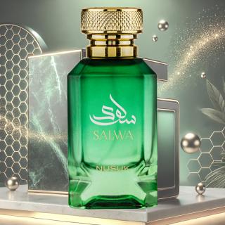 Extrait de Parfum Salwa by Nusuk (100ml) ,   Parfum Arabesc de Lux pentru Barbati + Tablou Cadou