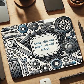 Mousepad Personalizat ,   Cadou pentru Mecanic Auto cu Text Personalizabil