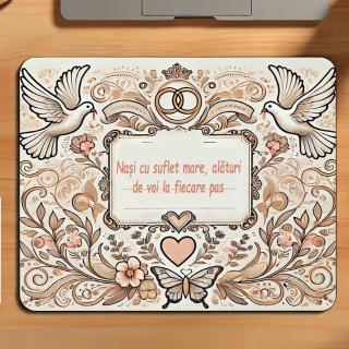 Mousepad Personalizat ,   Cadou pentru Nasi cu Text Personalizabil