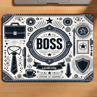 Mousepad Personalizat ,   Cadou pentru Sef cu Text Personalizabil