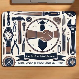 Mousepad Personalizat ,   Cadou pentru Tata cu Text Personalizabil