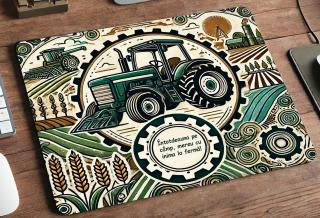 Mousepad Personalizat ,   Cadou pentru Tractorist cu Text Personalizabil