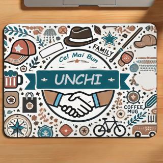 Mousepad Personalizat ,   Cadou pentru Unchi cu Text Personalizabil