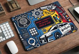 Mousepad Personalizat Politist