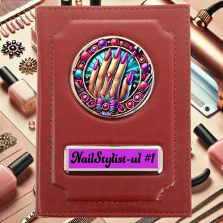 Portofel Cadou pentru NailStylist ,   Personalizat cu Nume si Logo