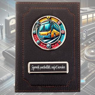 Portofel Cadou pentru Sofer Autobuz ,   Personalizat cu Text si Logo
