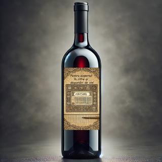 Sticla Vin Cadou Contabil