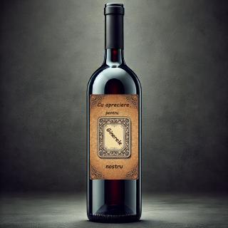 Sticla Vin Cadou Ginere