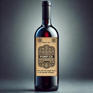 Sticla Vin Cadou Pompier
