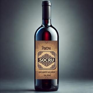 Sticla Vin Cadou Socru