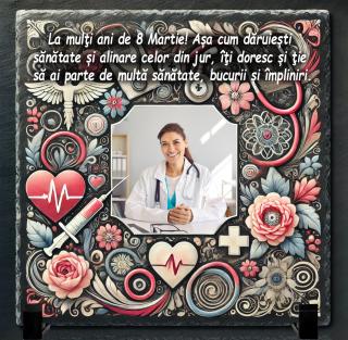 Tablou Ardezie Cadou Doctorita 8 Martie
