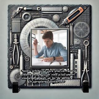Tablou Ardezie Cadou Personalizat Arhitect